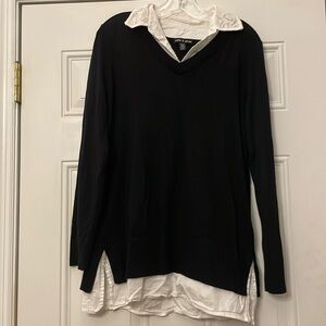 Oversized double layer sweater